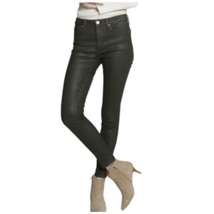 Driftwood Jackie Olive Coated Jeans